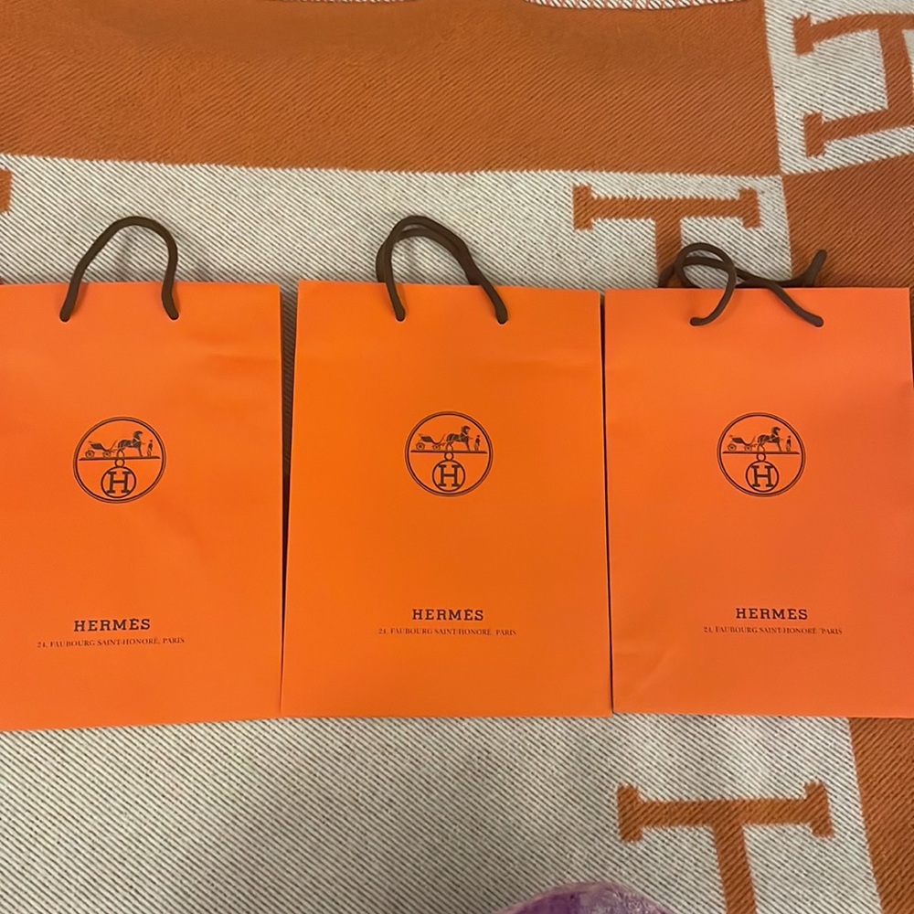 3 for $35 : Authentic Hermes Paper Shopping Bag (11.4*8.25*3.25)